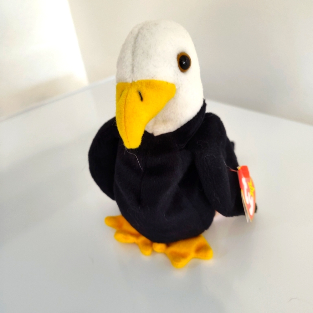 Ty beanie baby baldy, the Eagle February 17th 1996.